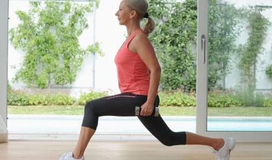 Große Ausfallschritte zum Abnehmen